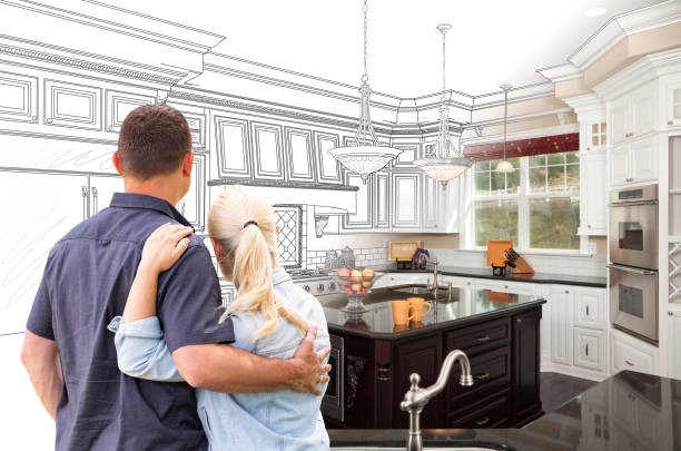 Custom kitchen cabinets installed in a Skillman home
